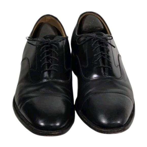 Johnston and Murphy Optima Black Captoe Oxford Shoes Size 12D